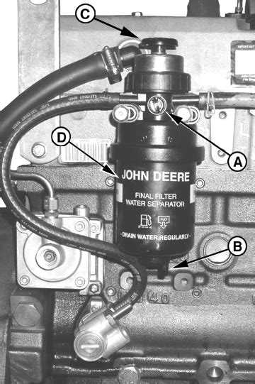 bleeding john deere 317 skid steer fuel system|deere 317 bleeding system.